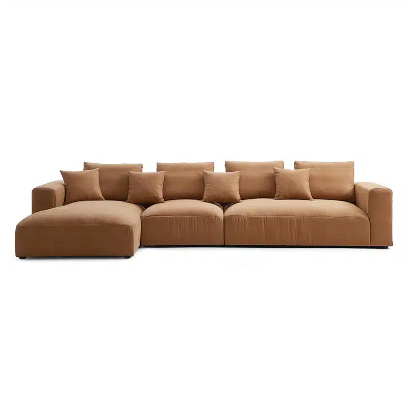 Solo Camel L Shape Couch