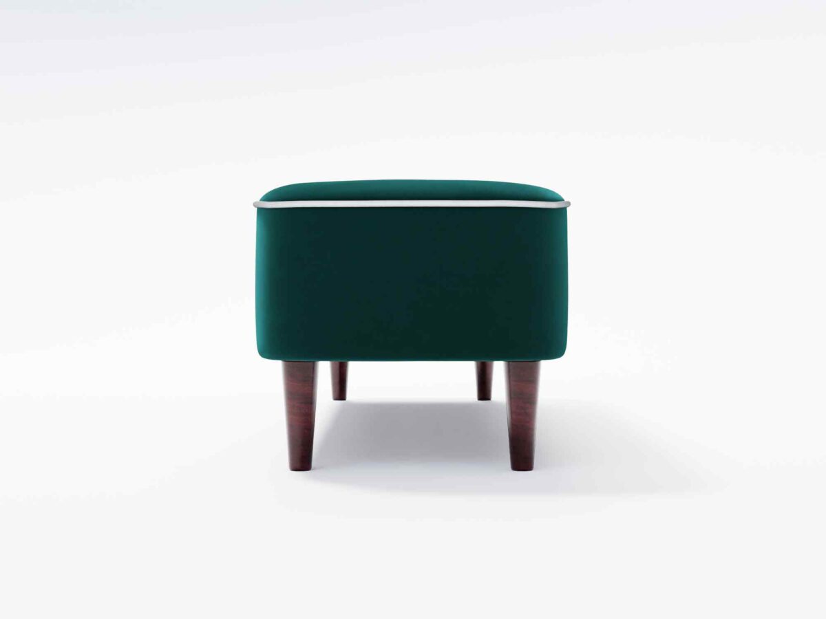 Christel Velvet Ottoman - Image 3