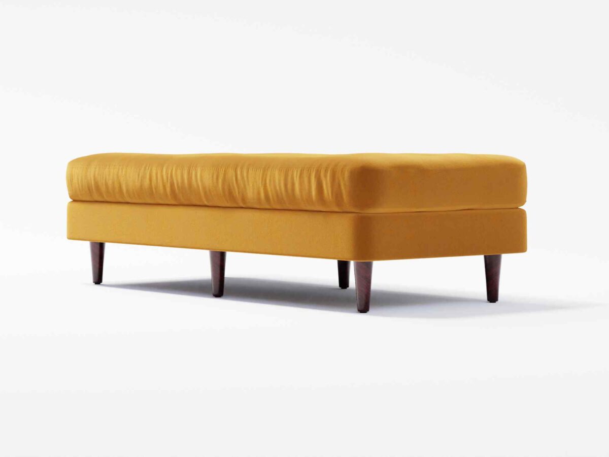 Topin Large Ottoman (Gold Velve)